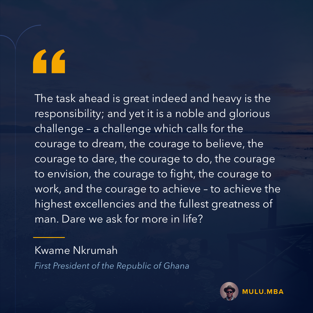 Daring to Dream: A Call to Courage for Africa's Future